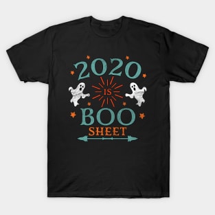 2020 is Boo Sheet Halloween Vintage Distressed T-Shirt